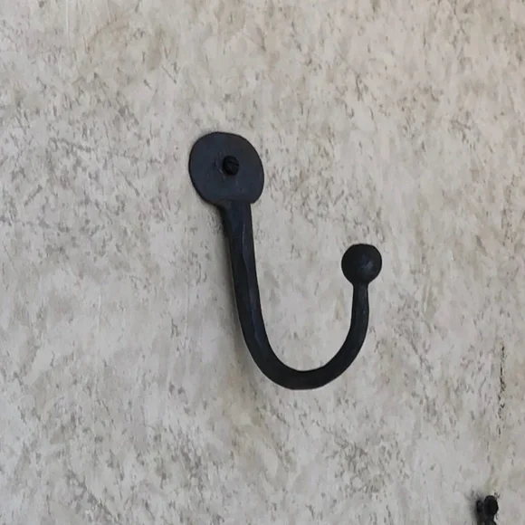 Vintage iron wall hooks