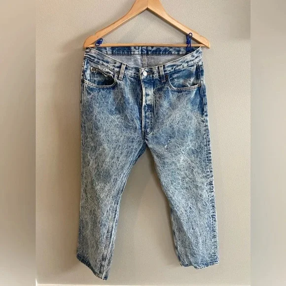 LEVI’S Denim‎ Jeans Acid Wash Distressed Men’s Vintage
