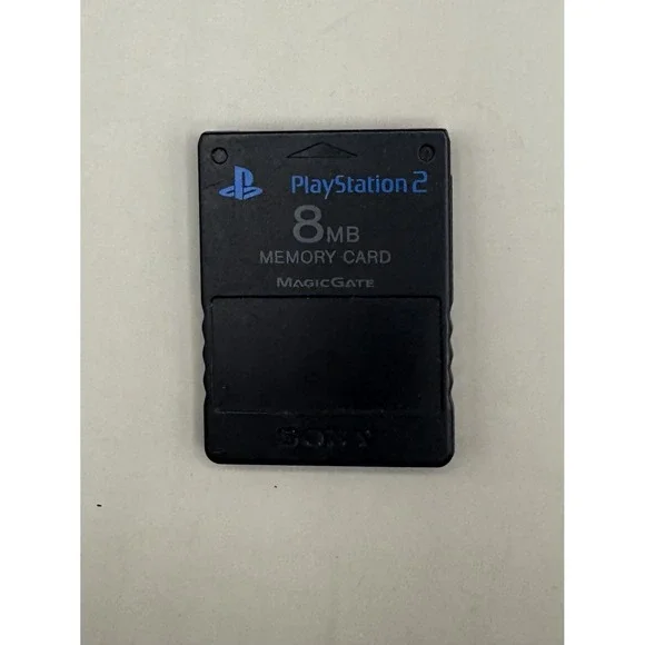 Sony OEM Genuine Playstation PS1, PS2‎ Black Memory Card SCPH-10020