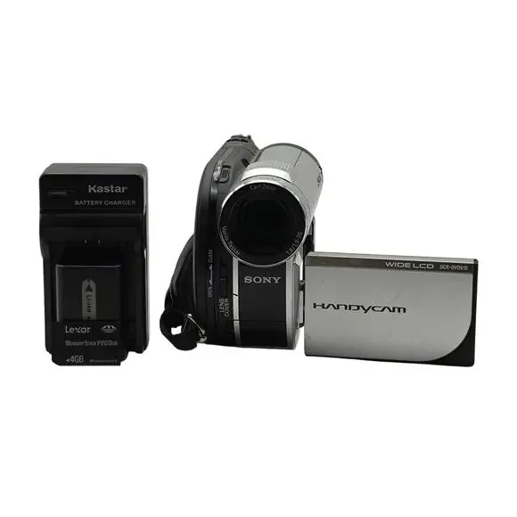 Sony Tested Handycam DCR-DVD610 Wide LCD W/ Charger +Battery + Memory Stick
