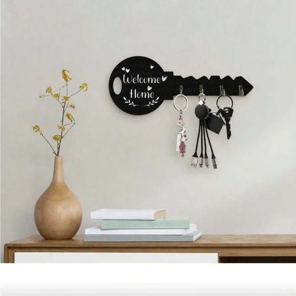 Elegant Black Key Wall Hook by [Brand]