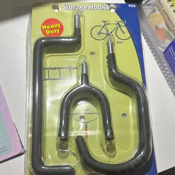Heavy Duty Black Storage Hooks