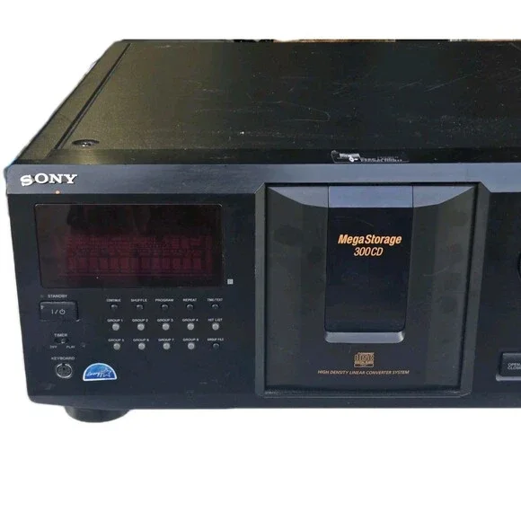 Sony CDP-CX355 MegaStorage 300 CD Changer Player AS-IS NEEDS BELTS