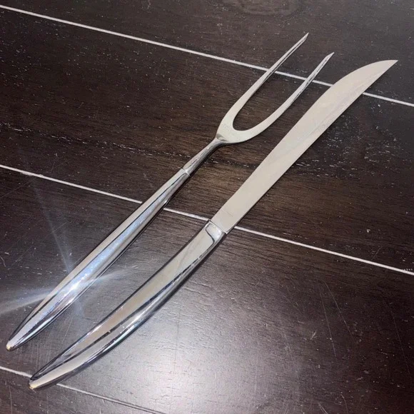 Carvel Hall | Vintage |‎ Mid Century Modern | Stainless Steel Carving Set