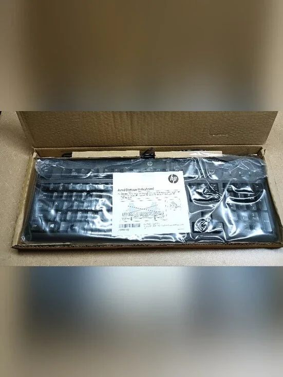 HP Black Wired Kelyboard with Numeric Keypad and Media Keys new in box