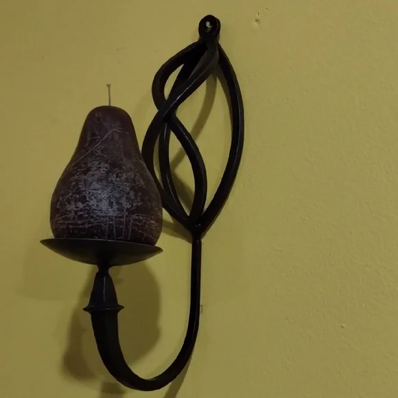 Elegant Black Wall Sconce Candle Holder