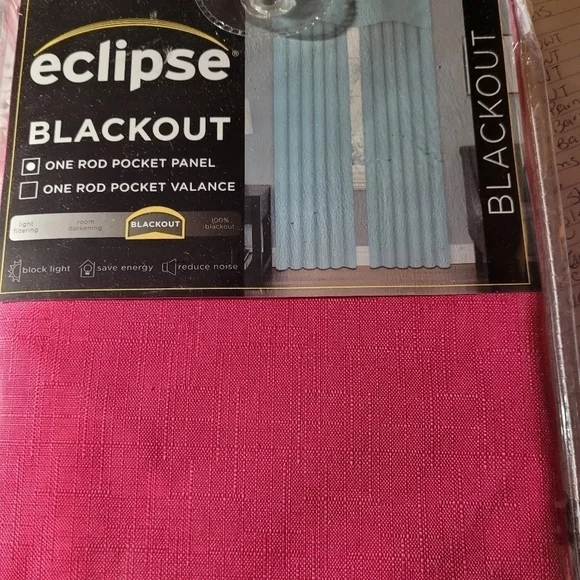 Eclipse Blackout Ine Rod Pocket Panel NWT