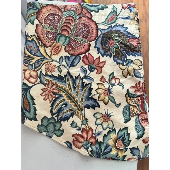 Vintage Waverly Home Fashions Floral Sweet Blue Violets Scalloped‎ Valance