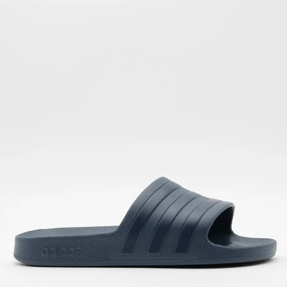 Adidas Unisex Adilette Aqua Slides Casual Slip-On Sandals Navy Blue Size M8 W9‎