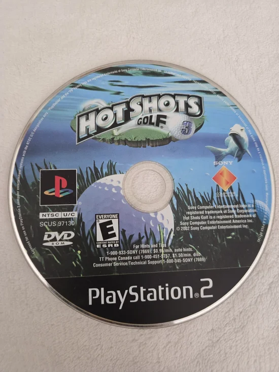 Sony PlayStation 2 Hot Shots Golf 3 Disc - Blue Artwork