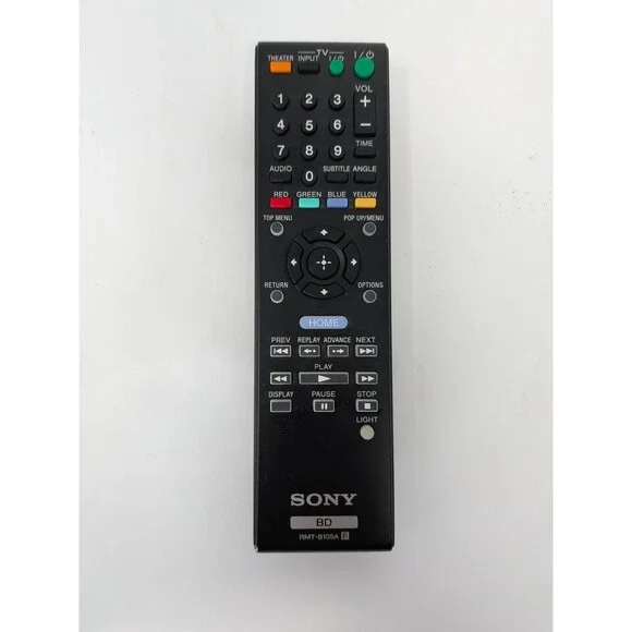 Sony RMT-B105A Blu-Ray DVD Player Remote for BDP-BX110, BDP-S1100, BDP-S3100 OEM