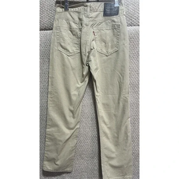 Levi's Strauss 514‎ Straight Front Cotton Pants Tan Men's Size 29x30