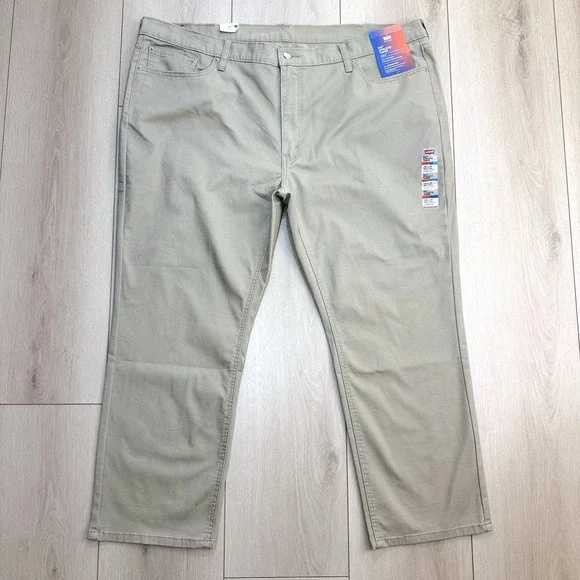 Levi's 541 Athletic Taper Pants Mens 48x30 Khaki Stretch All Seasons Tech NWT‎