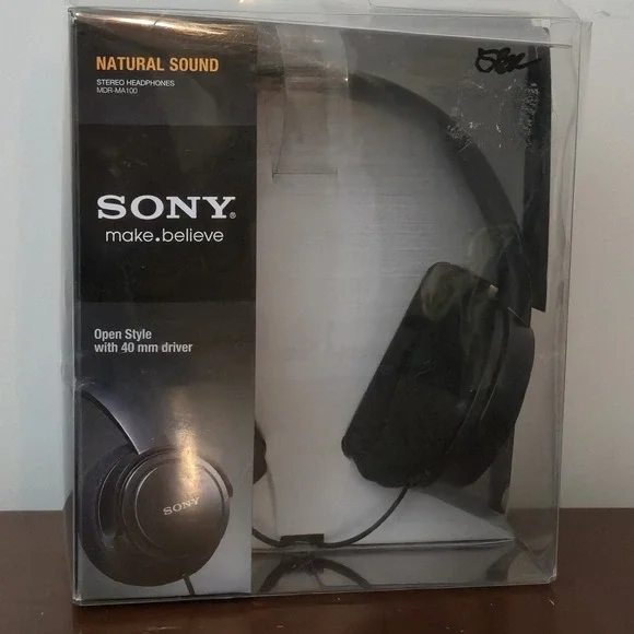 Sony MDR-MA100 Stereo Headphones MDRMA100 Natural Sound 0pen Style