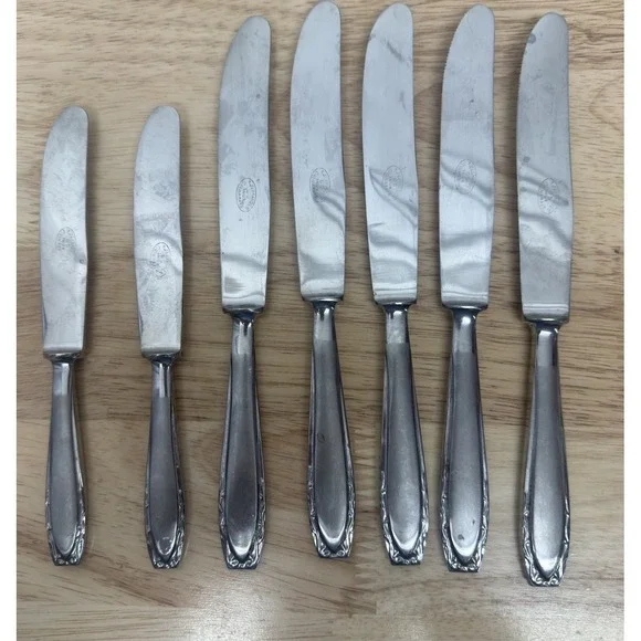 T. Fernandes 85 inox Guimaraes Set Of 7‎ Knifes Portugal 2 Butter 5 Regular #AA