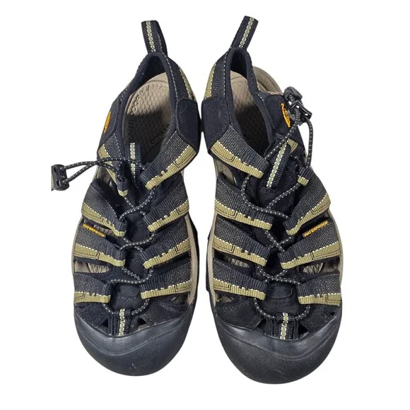 Keen Men’s Size 7 Newport H2 Sandals‎ Black Tan Water Hiking Shoes 1001906