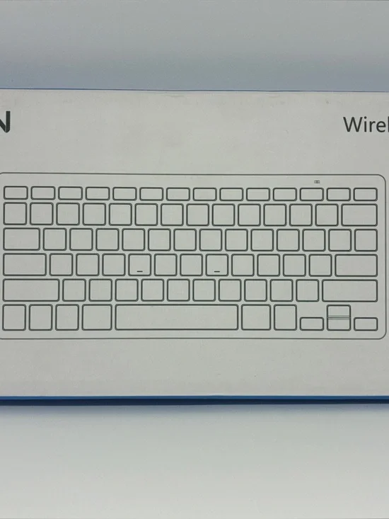 Wireless Slim Keyboard — White/Gray