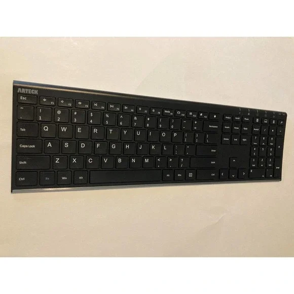 Arteck HW192 Universal Slim Stainless Steel Wireless Keyboard missing dongle