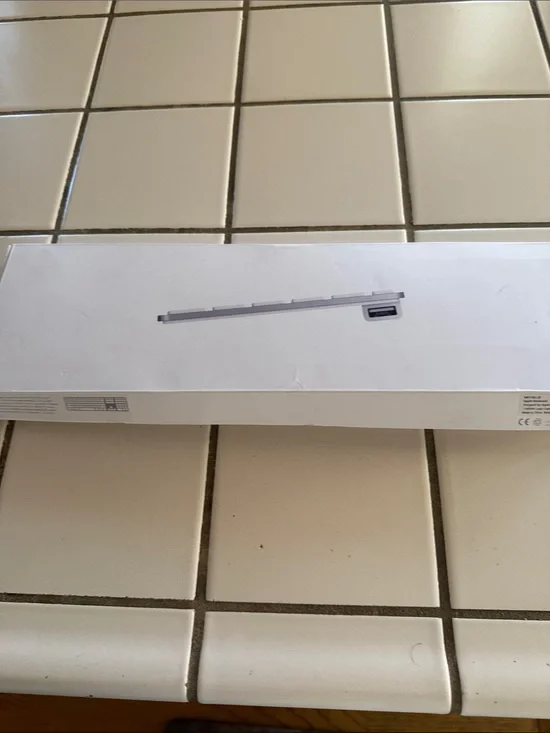 Apple Magic Keyboard with Numeric Keypad — White and Silver