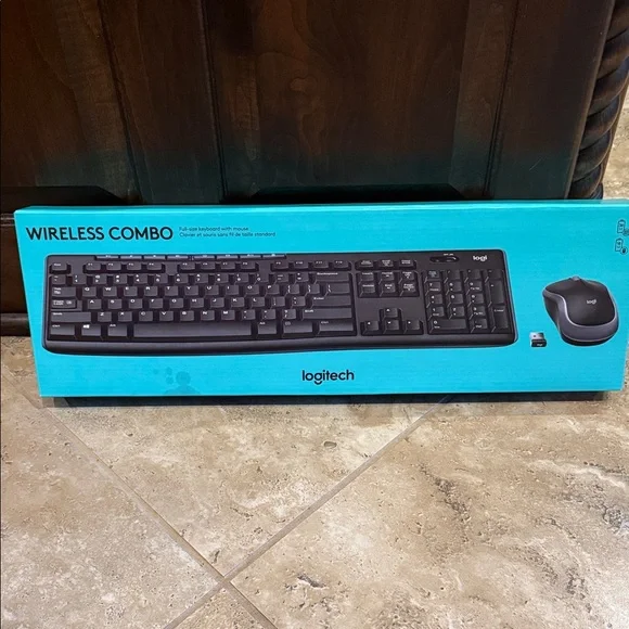 Logitech Wireless Combo - Black and Teal Packaging