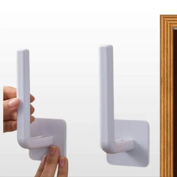 👣4/$20. Multi-Purpose Self-Adhesive Wall Hanger Hooks for Bedroom, Bath. 2 Pcs