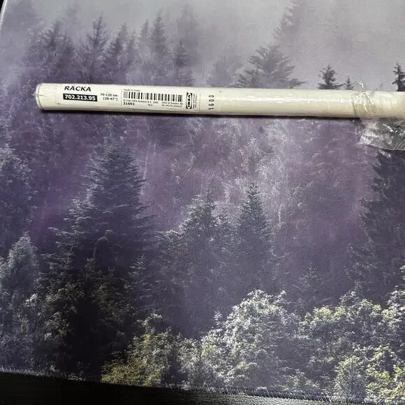 IKEA RACKA White Adjustable Curtain Rod 28-47in‎ 70-120cm NEW 702.213.95