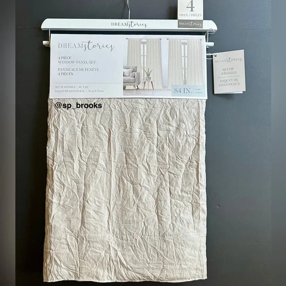 🎁4PC Dream Stories Window Panel Set - 36” x 84” - Maven-Chai -Color is Taupe