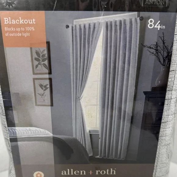 Allen + Roth‎ Gray Blackout Curtains 84