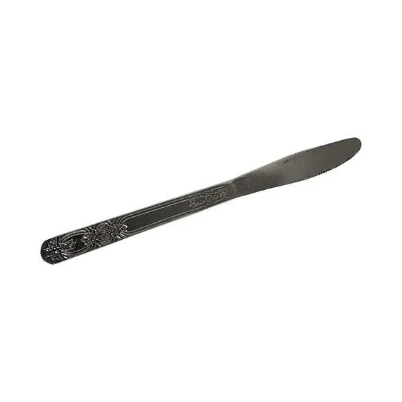 Stainless‎ China Butter Knife Serrated Edge Floral Handle Silverware Flatware