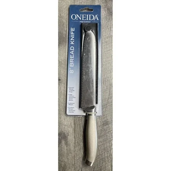 Oneida Bread‎ Knife & Case Stainless 8