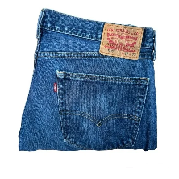 Levi’s 505 Regular Fit Straight Leg‎ Jeans - 36/32