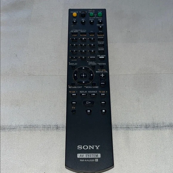 Sony RM-AAU029 AV System Remote Control Black Multi-Function