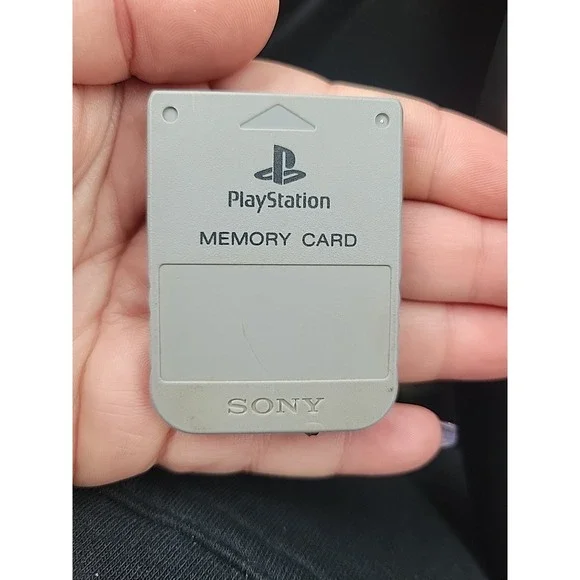 Sony PlayStation OEM Official 1 PS1 PSX Memory Card SCPH-1020 GRAY TESTED