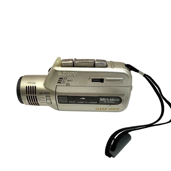 Sony Micro Cassette Recorder Clear Voice Works Low Volume For‎ Repair Parts