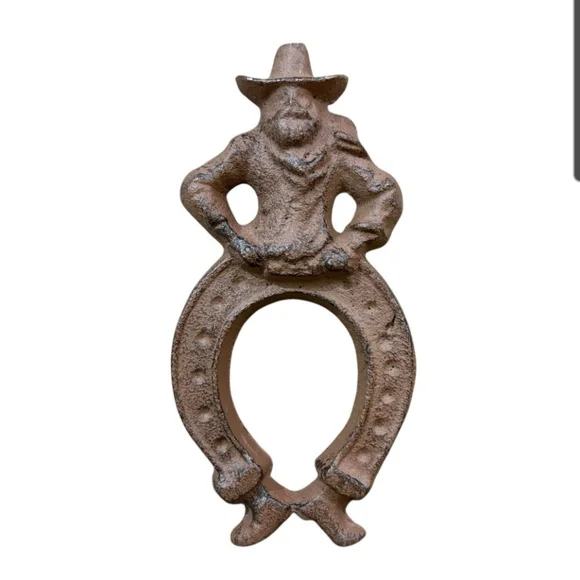 Vintage Rustic Cowboy Horseshoe Wall Decor