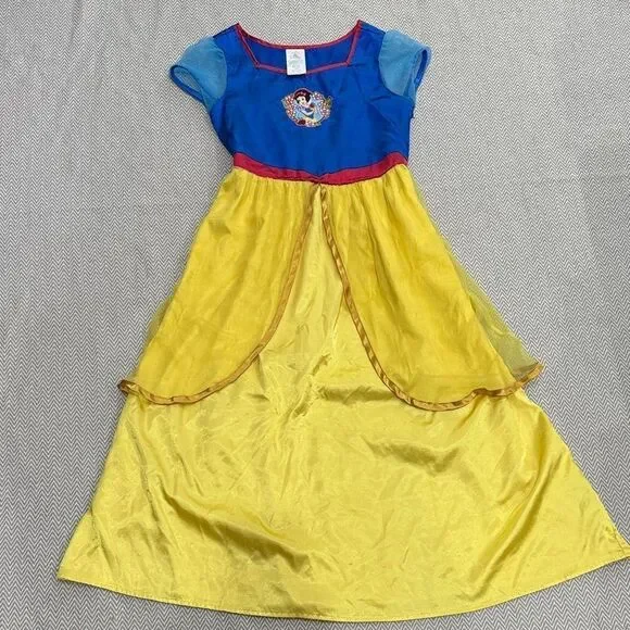Disney Snow White Blue and Yellow Princess Dress Pajama/Costume Size 9/10
