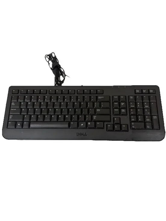 Dell USB Wired Black Keyboard Model KU-1018