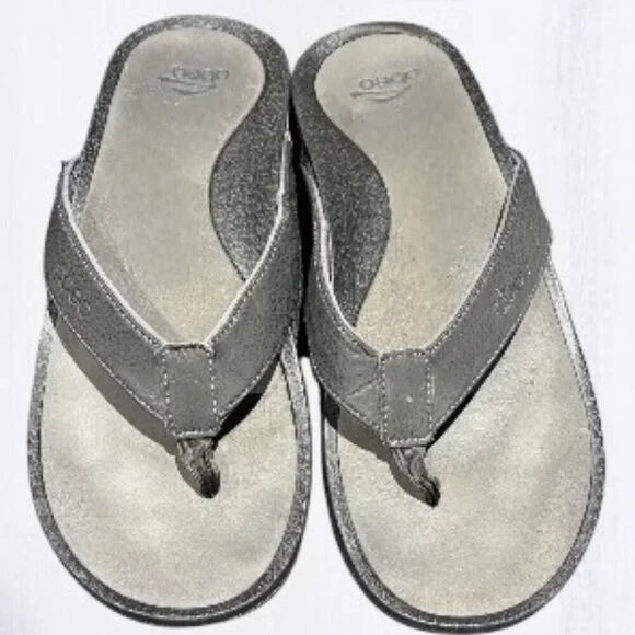 ABEO Zuma Post Flip Flop Sandals Black Size 12