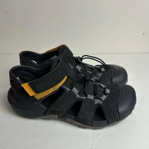 Teva Flintwood Men's Fisherman Outdoor Hiking Sandals Size 7 Black Waterproof
