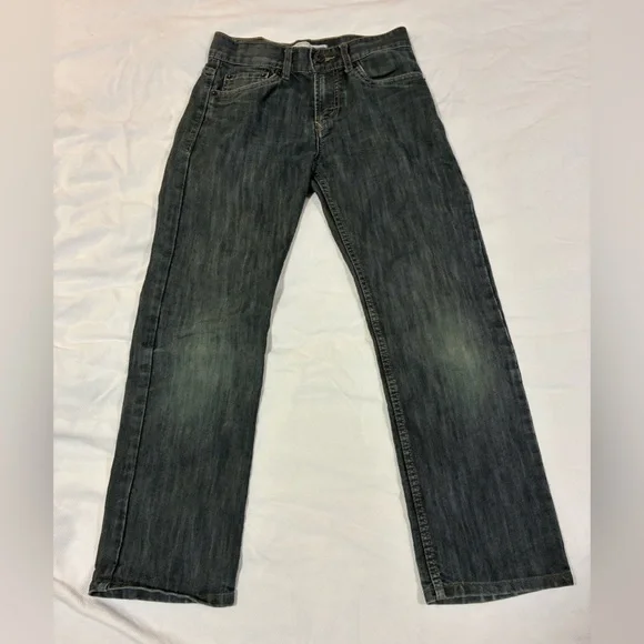 Levi's Dark Gray 514 Slim Straight Youth 12‎ Regular Jeans