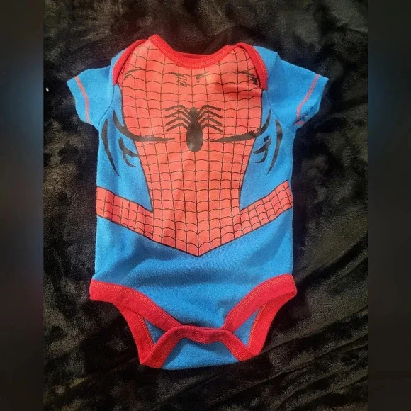 Marvel Onesie - Spiderman - 0 to 3 months, adorable Halloween costume