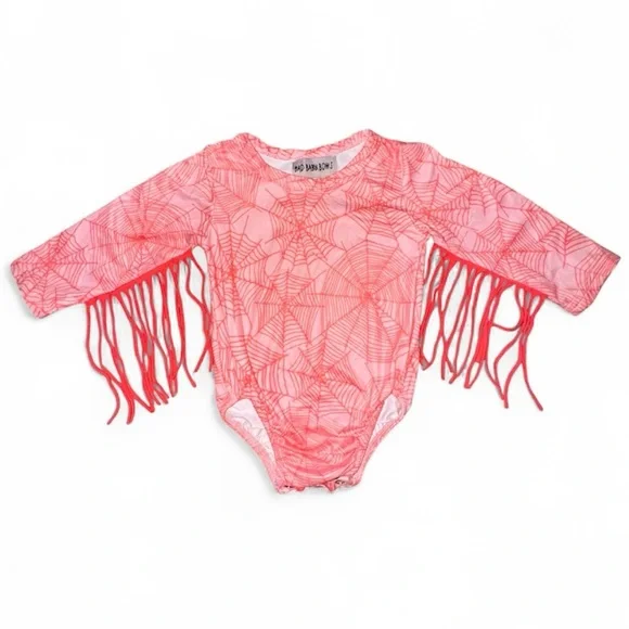 Spider Web Fringe Kids Halloween Costume