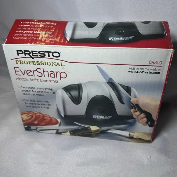 Presto EverSharp Electric‎ Knife Sharpener 2 Stage Proffessional Sharpening New