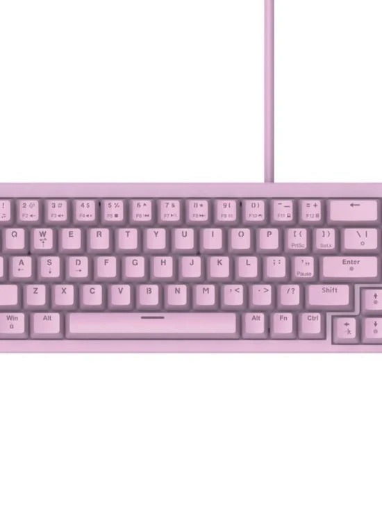 Compact Mechanical Keyboard - Lavender Pink Keyset