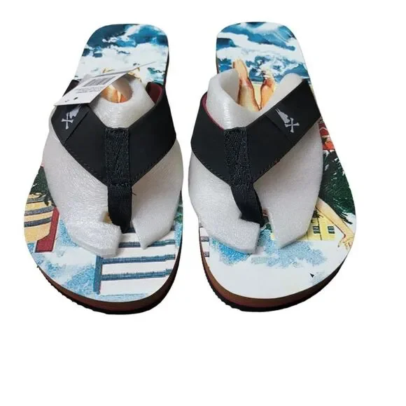 Nick Graham Jason Beach Men's Size 11 Flip Flops Sandals Father Day Gift Deal