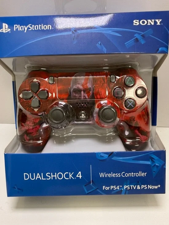 Sony DualShock 4 Wireless Controller – Red and Black Kratos Theme
