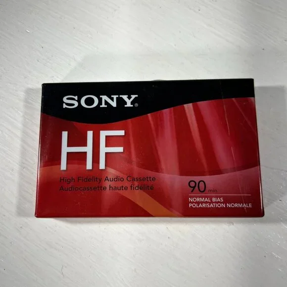 NEW SONY HF 90 MIN HiFi AUDIO Cassette Normal Bias C90HFR SEALED Tape High Fidel