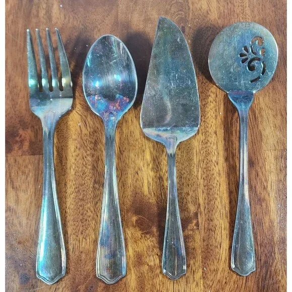 WATERFORD KESWICK Hostess Set Meat Fork, Pie Server, Tomate Server,Serving Spoon