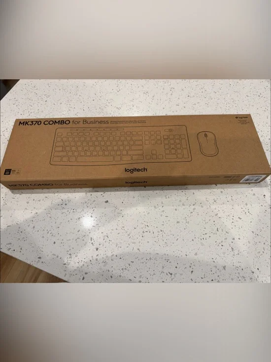 Logitech Wireless Keyboard and Mouse Combo in Brown Packaging