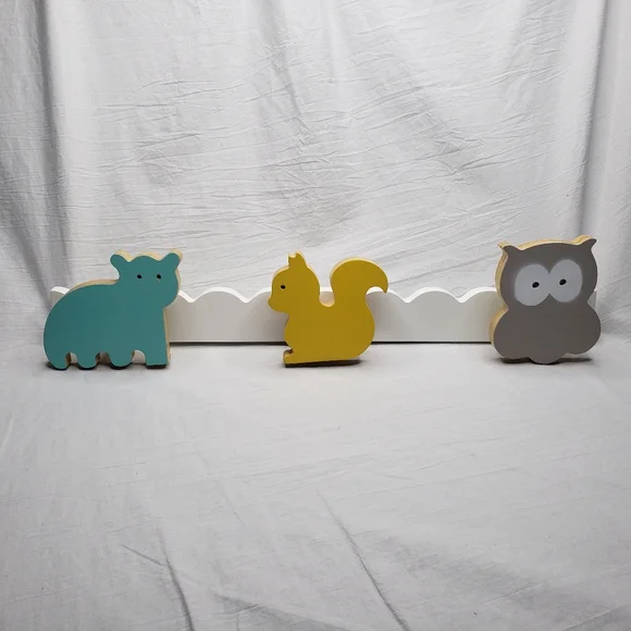Forest Friends Children's Wooden Wall Hooks